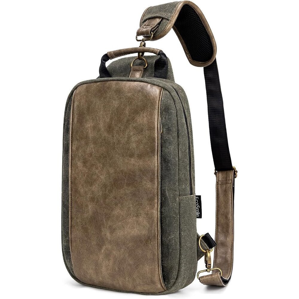 Crossbody Shoulder Bag Green-a for Men Women Travel Work Satchel Bags